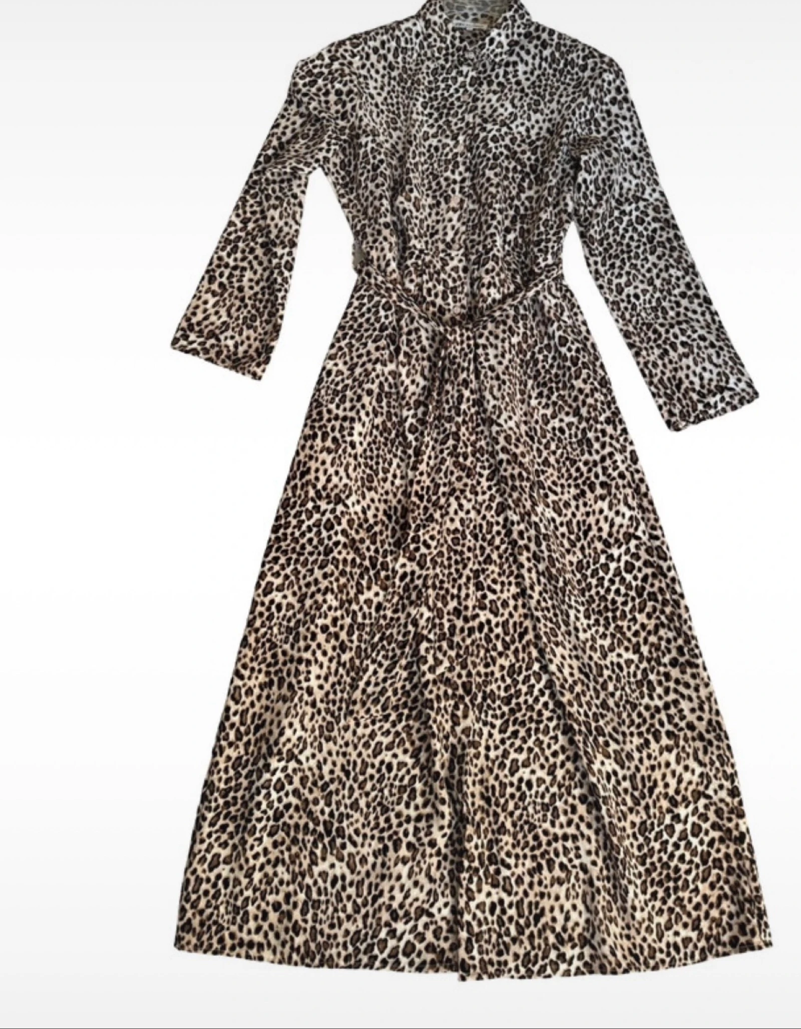 Millenium maxi dress leopard print with tie belt size M – photo 4